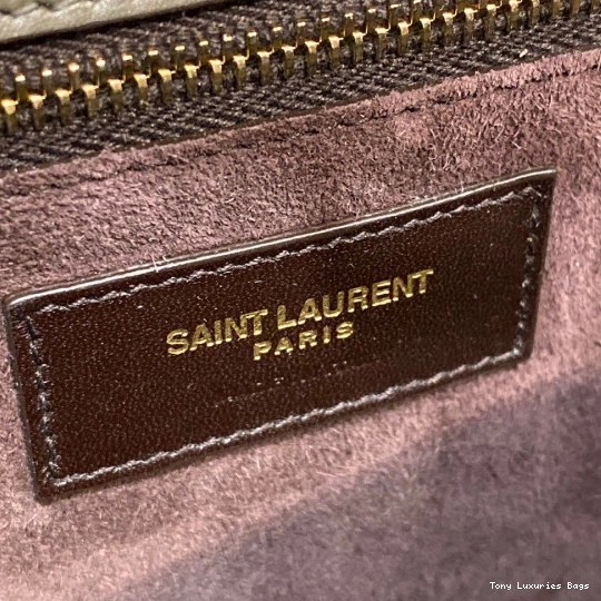 Tony Luxuries SMOOTH SATCHEL IN YSL LOULOU CARRE LEATHER 0712